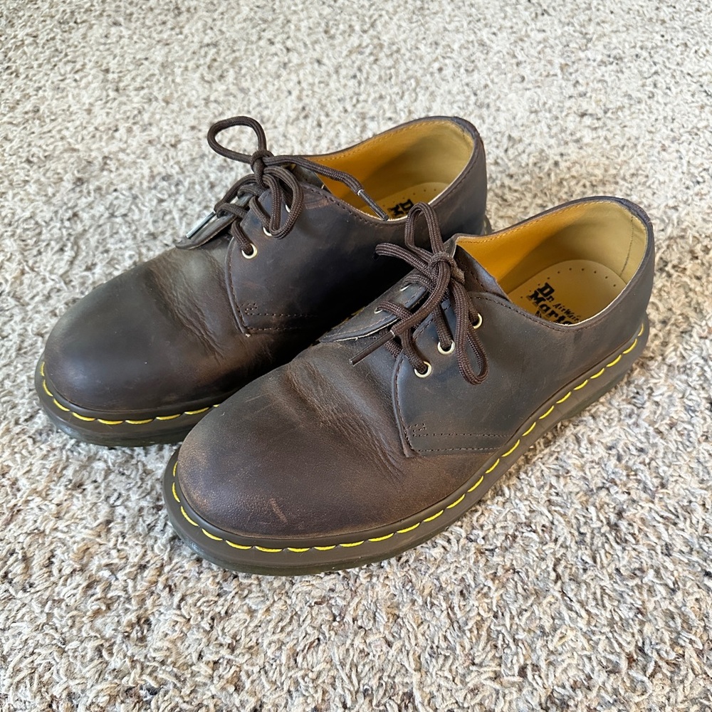 Dr. Martens Dark Brown Leather Oxfords